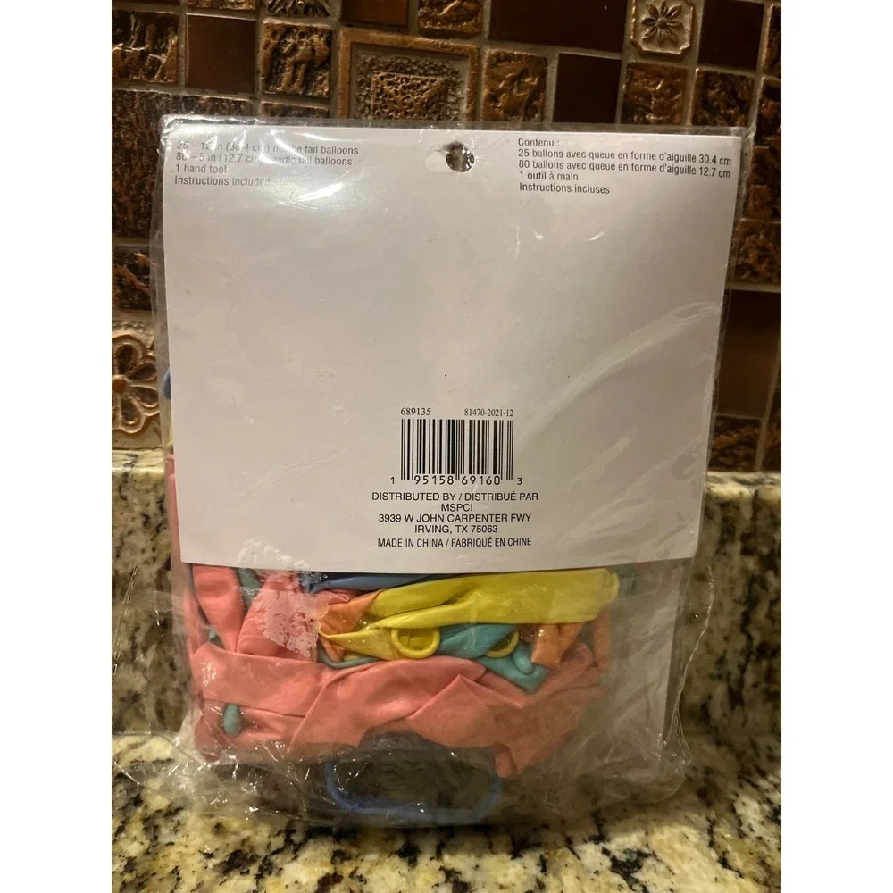 Celebrate it 105 Balloon Chain Garland Kit Pastel Colors 55ft Party Decor‎